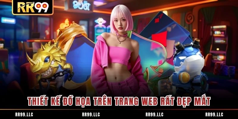 Thiết kế đồ họa trên trang web rất đẹp mắt